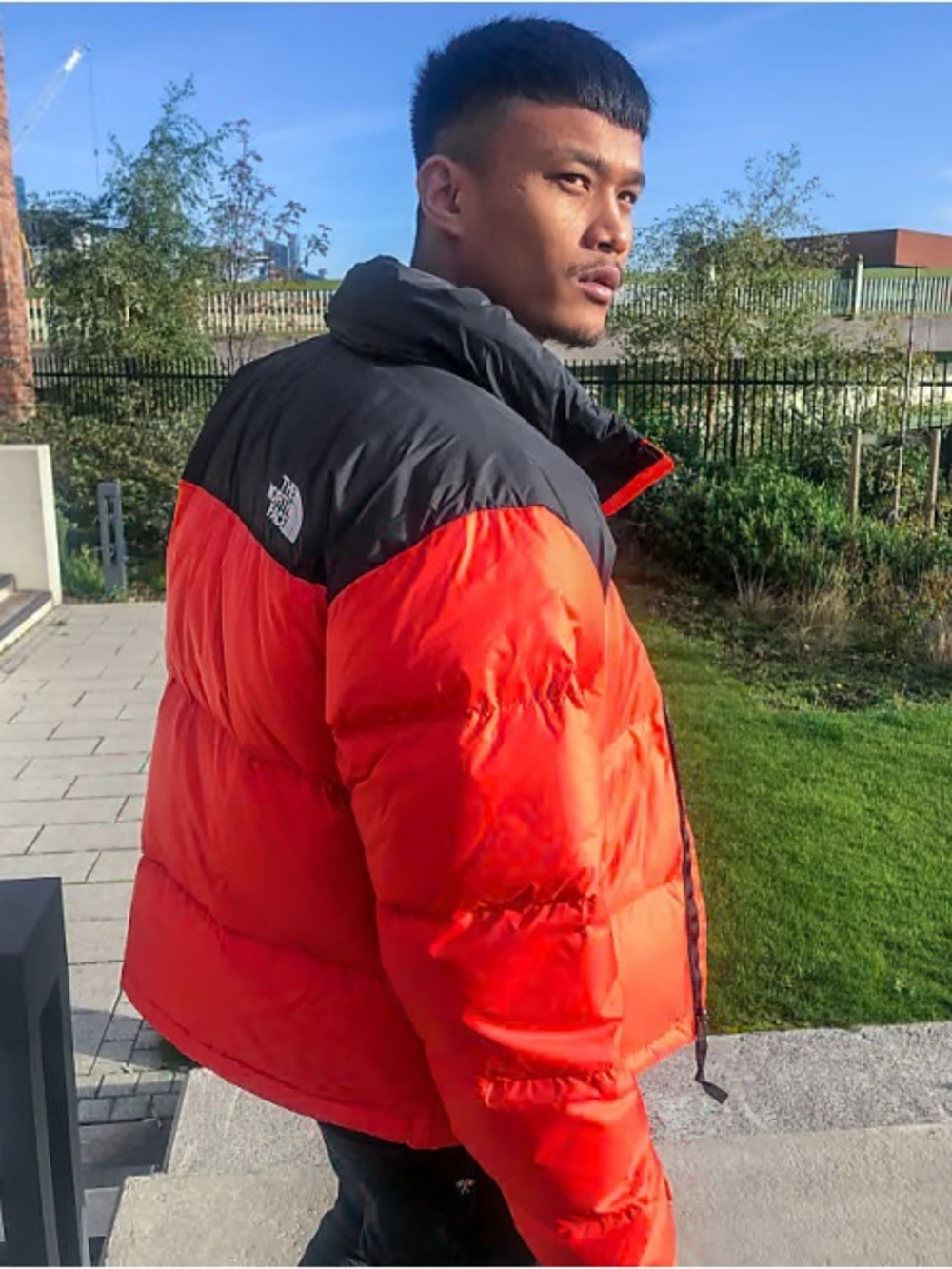 The North Face Red and Black Men’s Puff Jacket